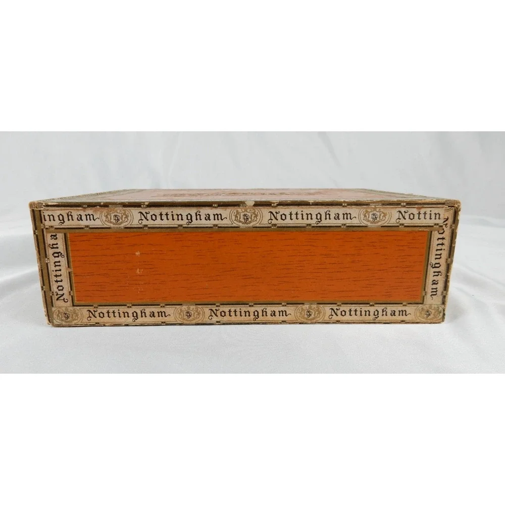 Vintage Nottingham Queens Cigar Box D Emil Klein Co Wood 1930s-40s